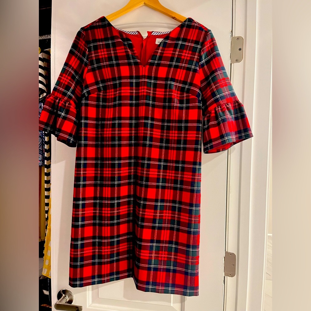 NWT Vineyard Vines red tartan dress